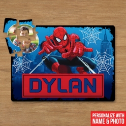 Personalized 30pc Spiderman Puzzle Name & Photo