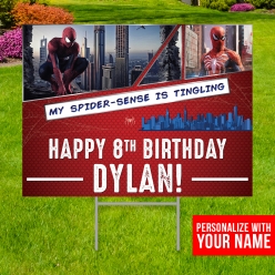 34% OFF: Spiderman All Weather PERSONALIZED Large Yard Sign