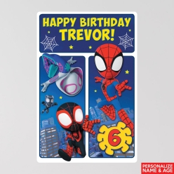 Spidey & Friends Birthday Personalized Name & Age 12