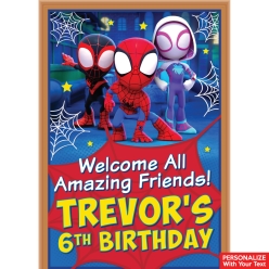 Spidey & Friends PERSONALIZED Giant Vinyl Keepsake Door Sign