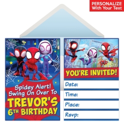 Spidey & Friends PERSONALIZED Invitations - 8 Pk