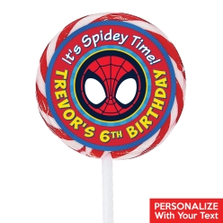 Spidey & Friends PERSONALIZED Lollipops - 12 Pk