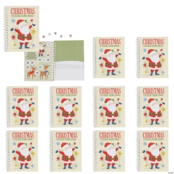Fireside Folk Spiral-Bound Christmas Sticker Scene Books-10Pk