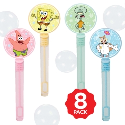 SpongeBob Bubble Bottles w/Wands - 8 PACK