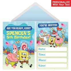 SpongeBob SquarePants PERSONALIZED Invitations - 8 Pk