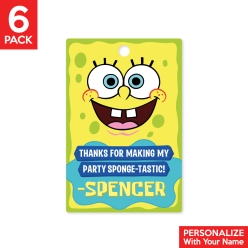 SpongeBob SquarePants PERSONALIZED Thank You Tags - 6pk