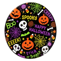 **Spooky Halloween Dessert Plates - 8 PK