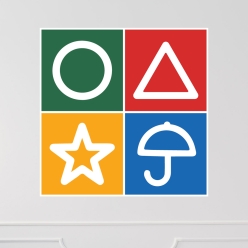 Squid Game Room Symbols Vinyl Wall Decal