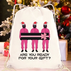 60% OFF: Squid Game Ready For Your Gift Drawstring Backpack