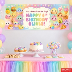 Dumpling Squishy PERSONALIZED Giant Vinyl Keepsake Banner