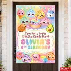 Dumpling Squishy PERSONALIZED Giant Vinyl Keepsake Door Sign