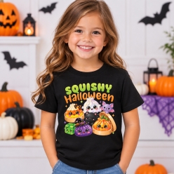 Squishy Halloween Black Shirt