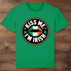 Kiss Me I'm Irish Green T-shirt