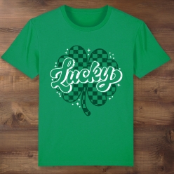 St Patrick's Day Lucky Clover Green T-shirt