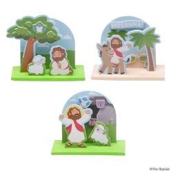 Easter Holy Week 3D Stand-Up Scene Craft Kits-12Pk