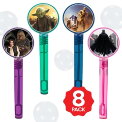 Star Wars Bubble Bottles w/Wands - 8 Pack