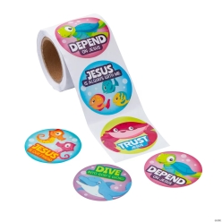 Under the Sea VBS Sticker Roll-100Pk