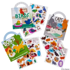 Pet Themed Puffy Sticker Scene Play Set-3Pk