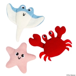 Beach Buddies Knitted Ocean Animals-12Pk