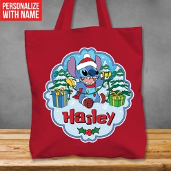 60% OFF: Premium XL Stitch Personalized Red Tote