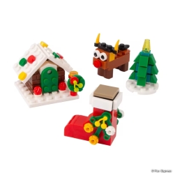 Christmas Building Block Kits - 12Pk