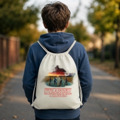 Stranger Things Watercolour Drawstring Backpack