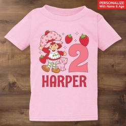 55% OFF: Strawberry Shortcake Personalized Pink Tshirt