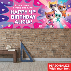 SuperKitties PERSONALIZED Giant Vinyl Keepsake Banner