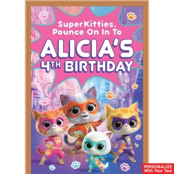 SuperKitties PERSONALIZED Giant Vinyl Keepsake Door Sign