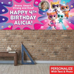 SuperKitties PERSONALIZED Vinyl Giant Keepsake PHOTO Banner