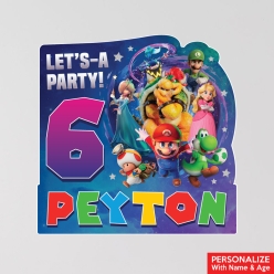 Super Mario Galaxy Personalized Name & Age 12