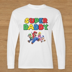 55% OFF: Super Mario Super Daddy Long Sleeve Shirt