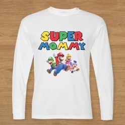 55% OFF: Super Mario Super Mommy Long Sleeve Shirt