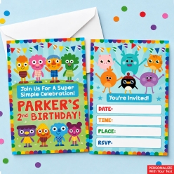 Super Simple Songs PERSONALIZED Invitations - 8 Pk