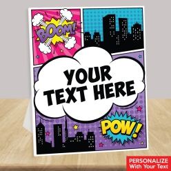 Superhero Girl Custom Text 14