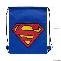 Superman Drawstring Backpacks - 12Pk