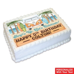 Surfing Personalized Edible Icing