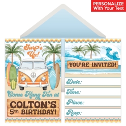 Surfing PERSONALIZED Invitations - 8 Pk