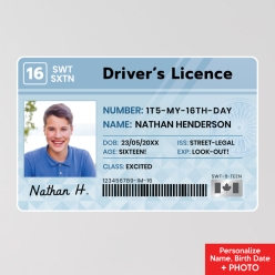 Driver's License Sixteenth Birthday 12