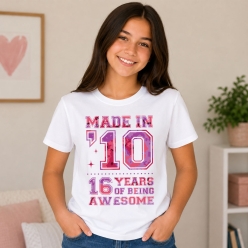 Tie-Dye 16 Years of Awesome Tshirt -Choose Size