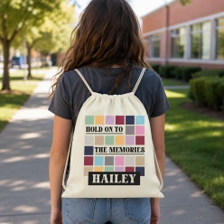 Taylor Swift Memories PERSONALIZED Drawstring Backpack