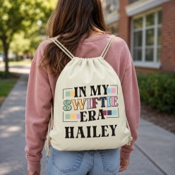 Swiftie Era PERSONALIZED Drawstring Backpack