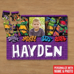 Personalized 30pc TMNT Puzzle Name & Photo