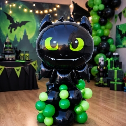 Train Your Dragon Toothless Balloon Stack