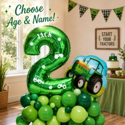 Tractor 6 FT Airfill Personalized Balloon Column Kit