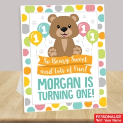 Teddy Bear 1st Personalized Birthday 14