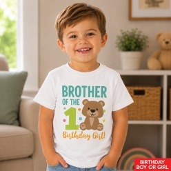 Teddy Bear Brother of the 1st Birthday Child T-shirt