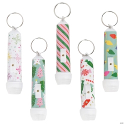A Time for Joy Christmas-Themed Flashlight Keychains-10Pk