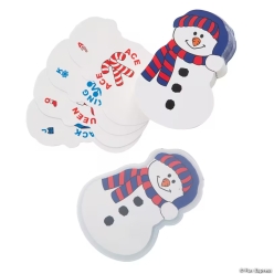 Snowman Shaped Winter Playing Card Decks-9Pk