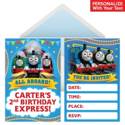 Thomas PERSONALIZED Invitations - 8 Pk